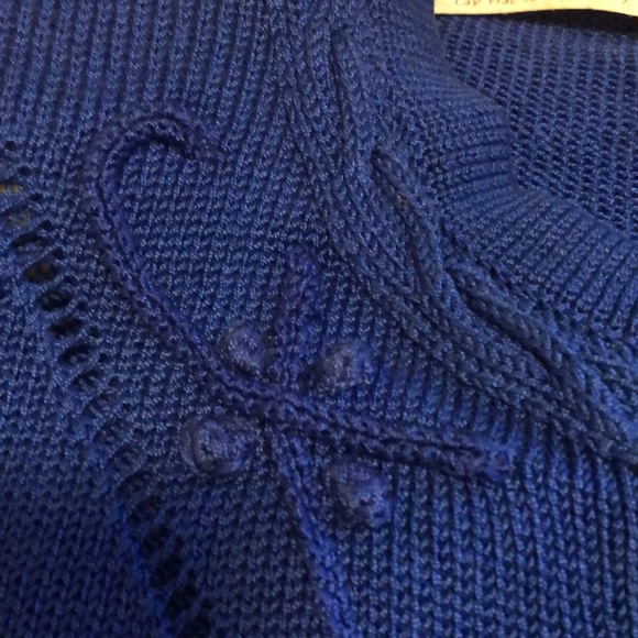 Vintage Peruvian Connection knit Cardigan Sweater 💯 Pima cotton, size Large - Picture 10 of 12